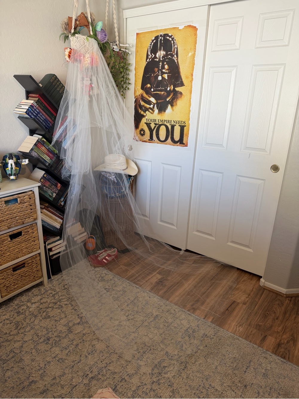 Long Ivory White Tulle Bridal cathedral veil with arm length blusher